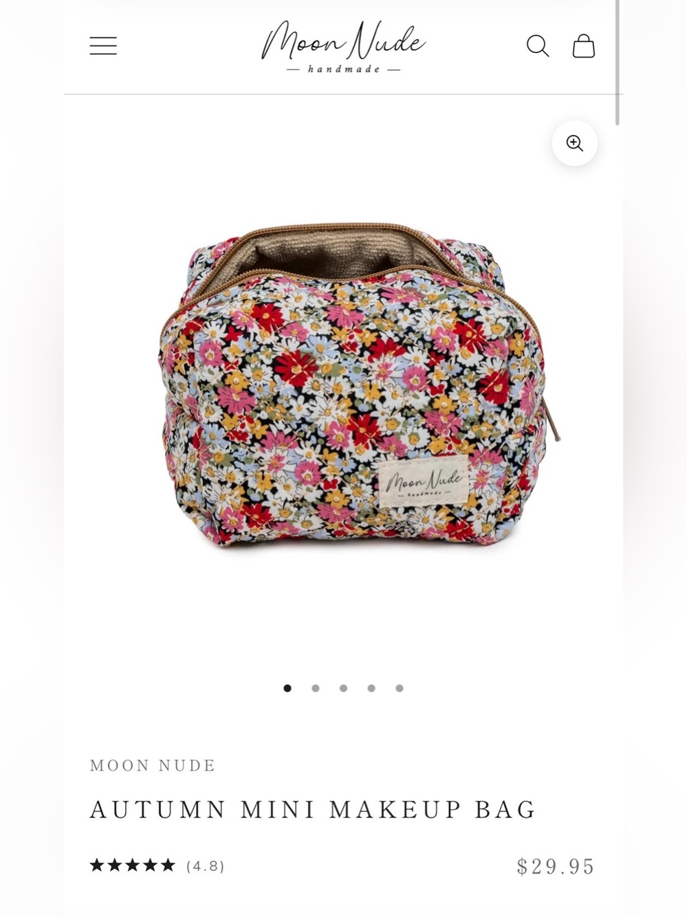 Moon Nude Autumn Mini Makeup Bag